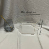 Présentoir Gâteau Hexagonal Acrylique Mariage Anniversaire – vue détaillée matière et finition