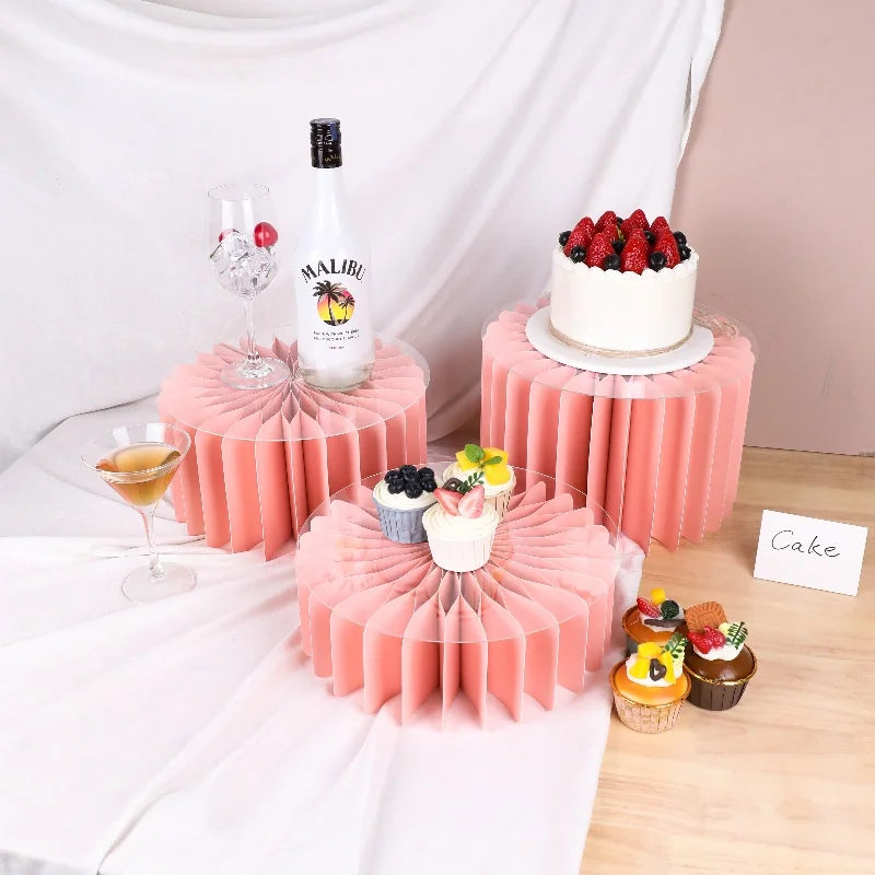 Présentoir Cupcakes Papier Pliable Buffet