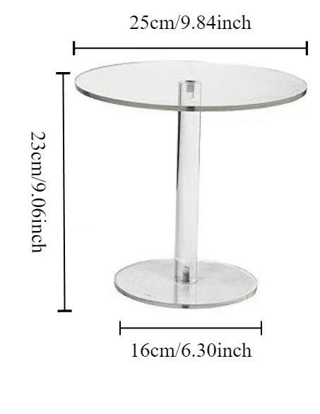 Présentoir Gâteau Rond Acrylique Transparent