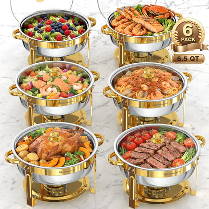 Chauffe-Plat Inox 6.5QT Buffet Traiteur Événement