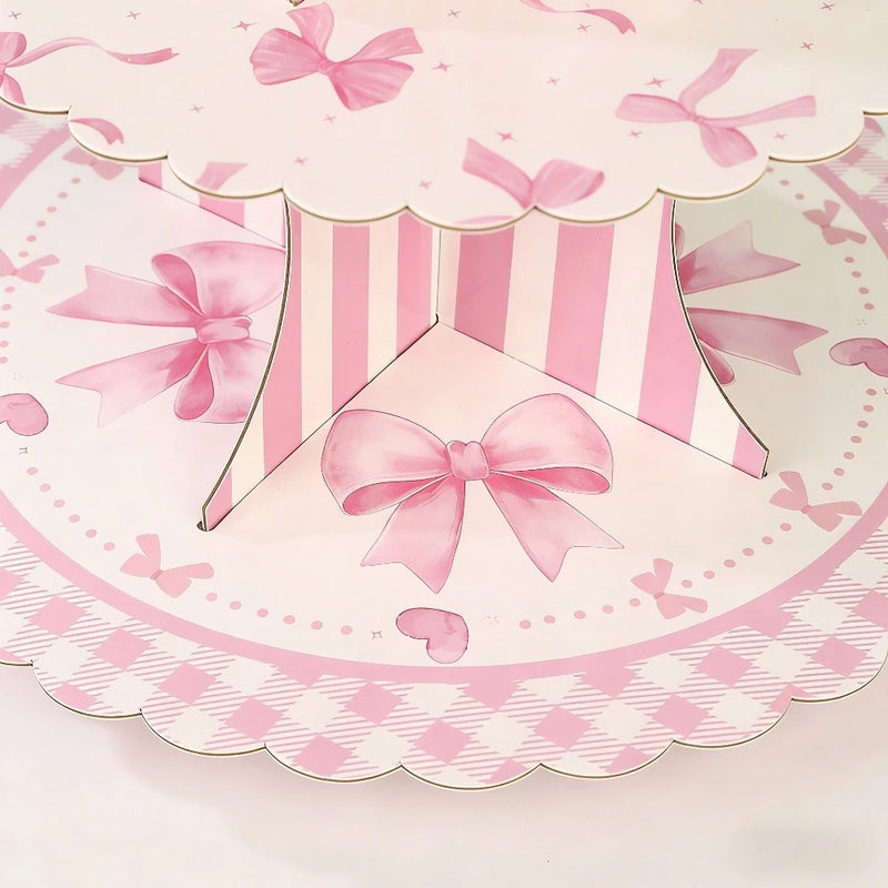 Présentoir Cupcake Nœud Carton