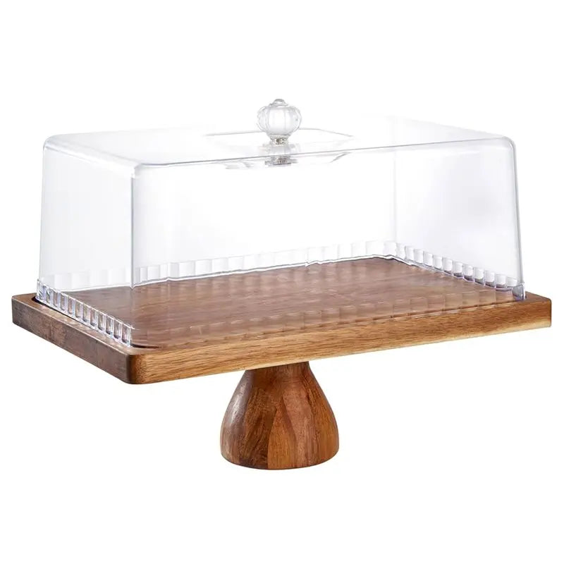 Présentoir Gâteau Rectangulaire avec Couvercle
