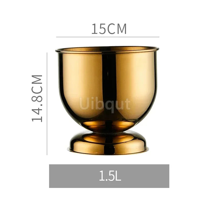 Seau à Champagne Inox Tête Tigre