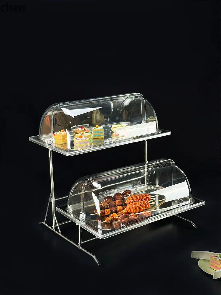 Présentoir Buffet Inox Multi-Compartiments Hôtel
