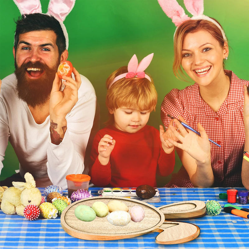 Plateau Bois Lapin Pâques