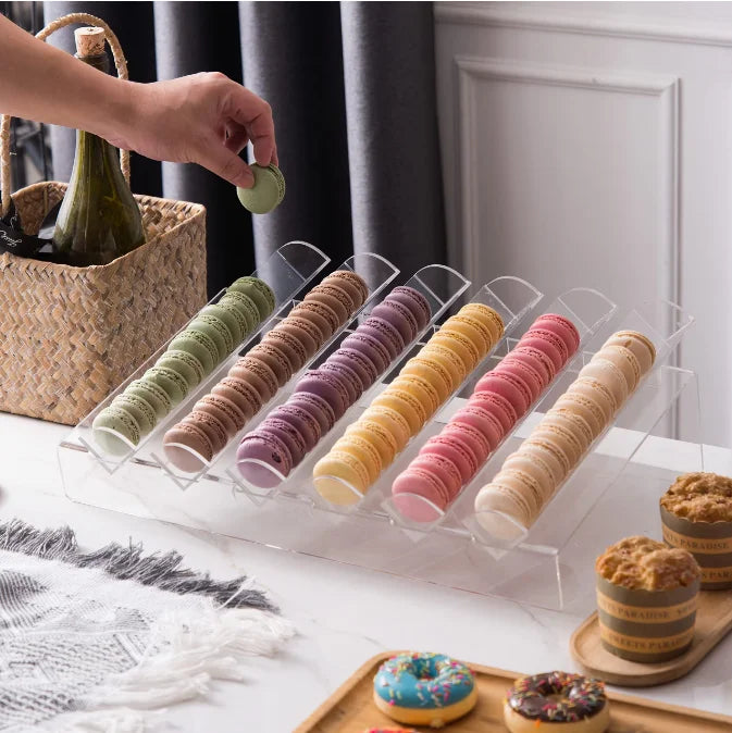 Présentoir Macarons Acrylique 6 Compartiments