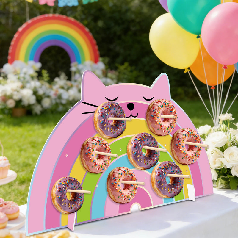 Présentoir Donuts Mural Fête Chat