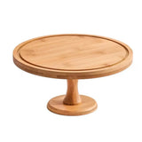 Présentoir Gâteau Bois Cloche Verre