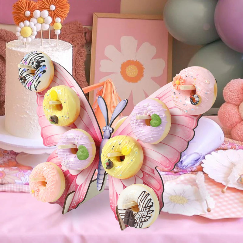 Présentoir Donuts Bois Papillon