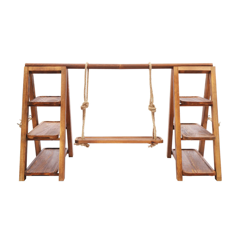 Présentoir Gâteaux Bois 3 Étages Mariage