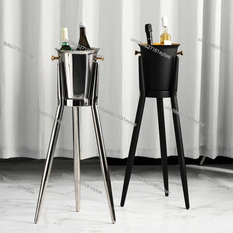 Rafraîchisseur Champagne Inox Trépied Luxe
