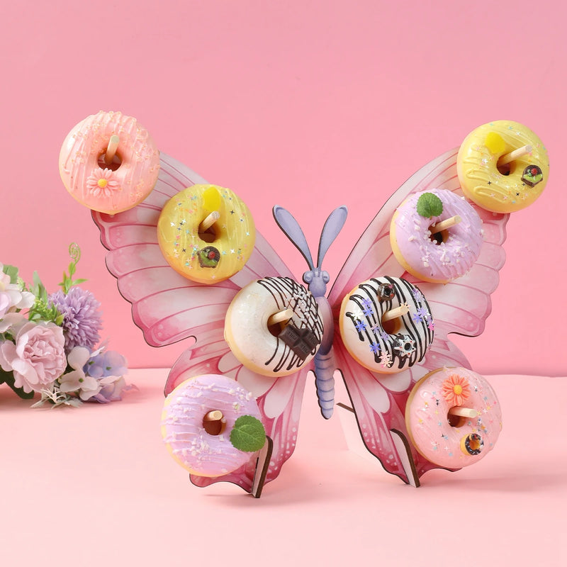 Présentoir Donuts Bois Papillon