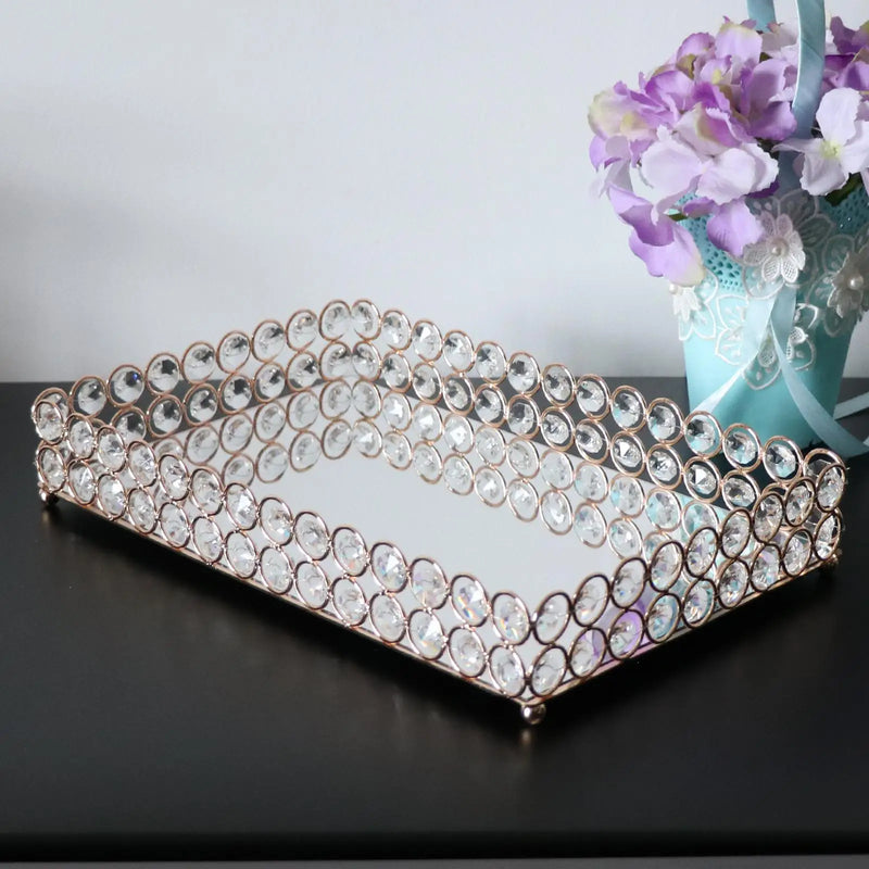 Plateau Miroir Cristal Buffet
