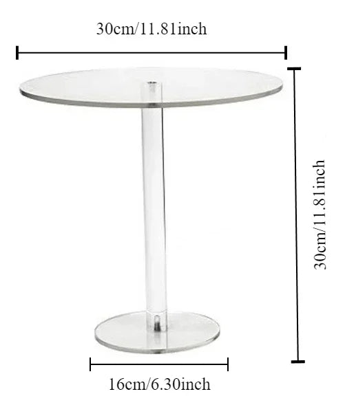 Présentoir Gâteau Rond Acrylique Transparent