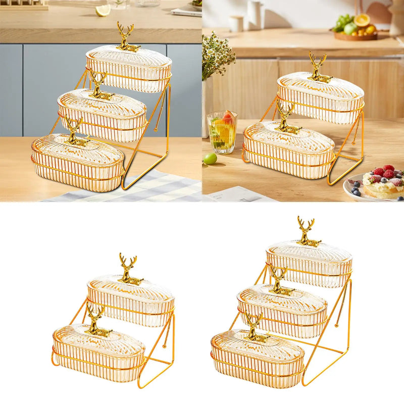 Plateau Fruits Secs Multi-Niveaux Banquet