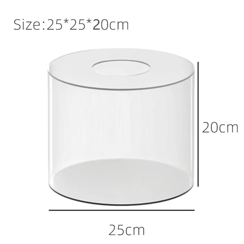 Présentoir Gâteau Acrylique Rond Socle Transparent