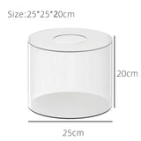 Présentoir Gâteau Acrylique Rond Socle Transparent – déco mariage et fête d'anniversaire