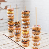 Chariot Présentoir Donuts Bois Mariage