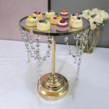 Présentoir Gâteau Cristal Doré – présentation candy bar et sweet table