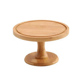 Présentoir Gâteau Bois Cloche Verre