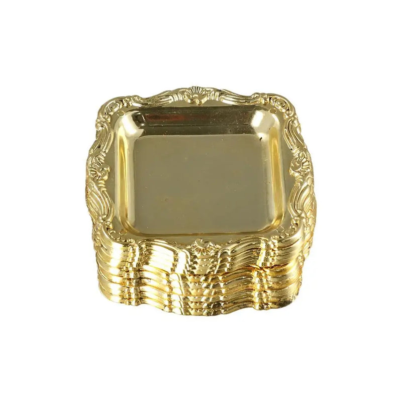 Plateau Mini Lot de 10 Doré Argenté