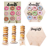 Panneau Mural Bois Présentoir Donuts