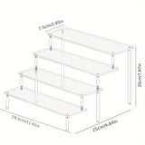 Présentoir Acrylique Trapézoïdal Multi-Niveaux – déco table bar à bonbons mariage