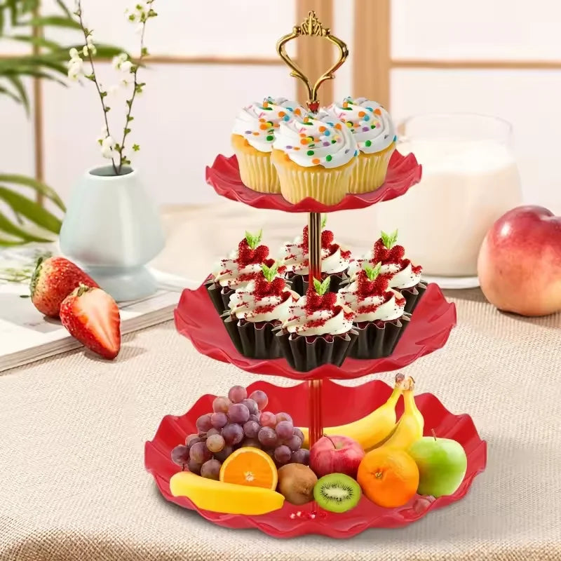 Présentoir Gâteau 3 Étages Mariage