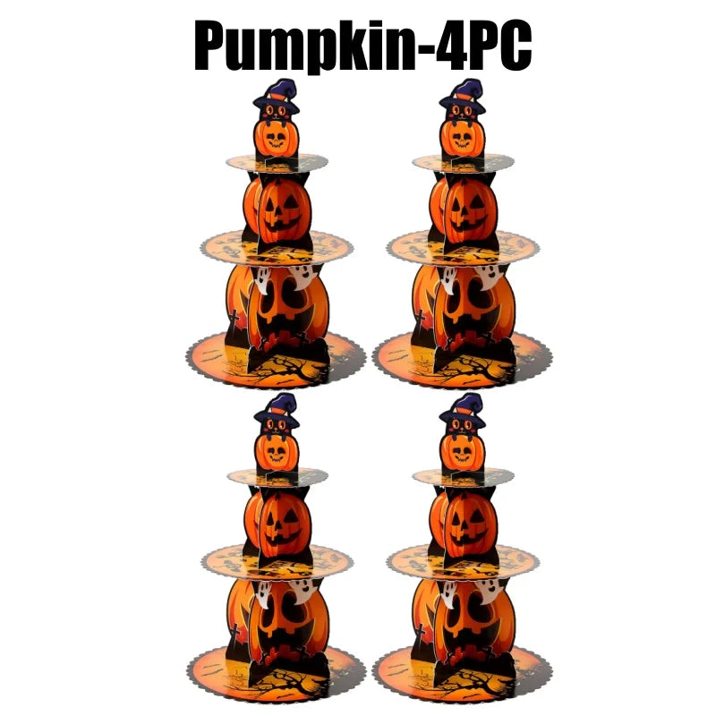Présentoir Cupcakes Carton Halloween Fête