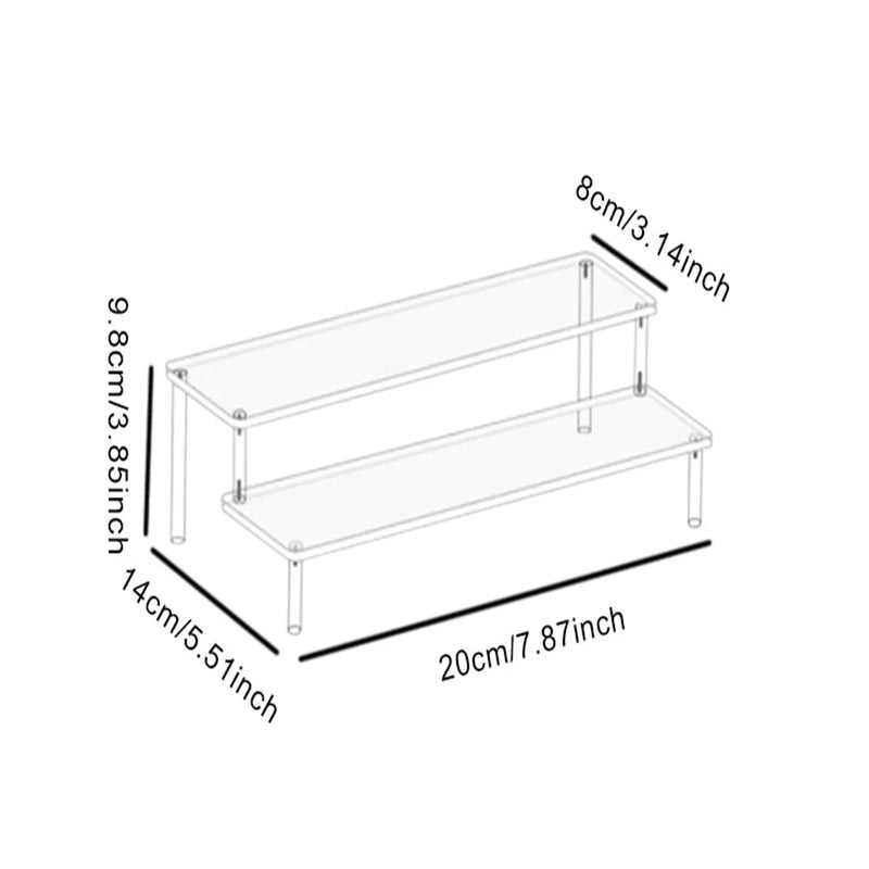 Présentoir Gâteau Acrylique Transparent à Étages