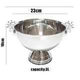 Seau à Champagne Inox Tête Cerf