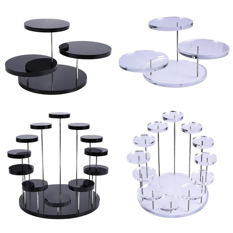 Présentoir Cupcake Acrylique Multi-Niveaux