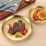 Assiette Inox Présentation Buffet Traiteur