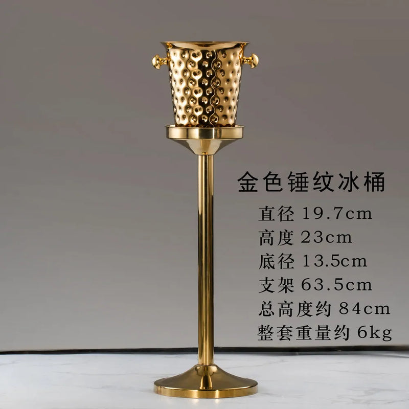 Rafraîchisseur Champagne Inox sur Pied
