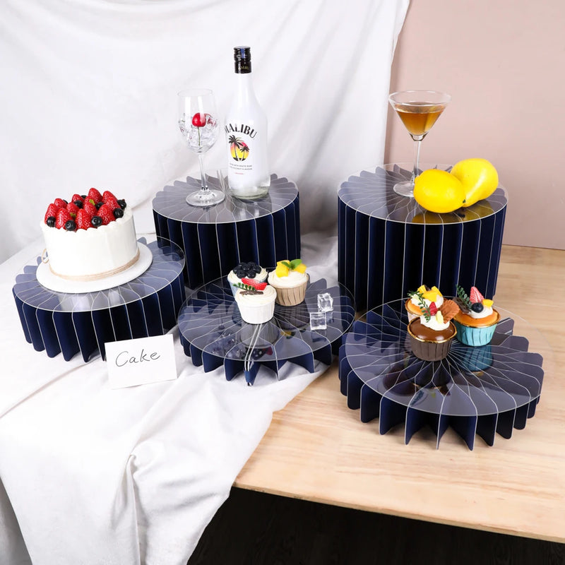 Soportes cilíndricos para centros de mesa de boda, columnas romanas para decoración de mesas en bodas, postres y fiestas de cumpleaños