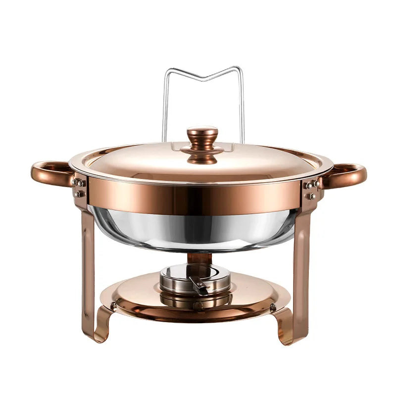 Chauffe-Plat Rond Inox 4,5 L Buffet Traiteur