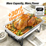 Chauffe-Plat Carré Inox 10L Buffet Mariage 4 Pièces – déco mariage et fête d'anniversaire