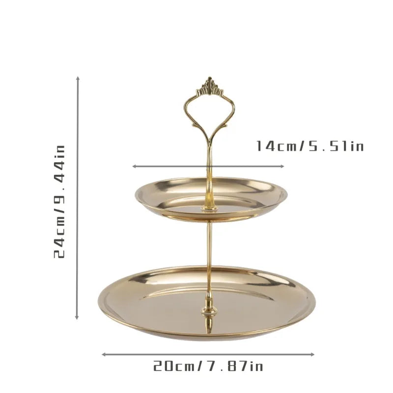 Présentoir à Gâteaux Inox Multi-Niveaux