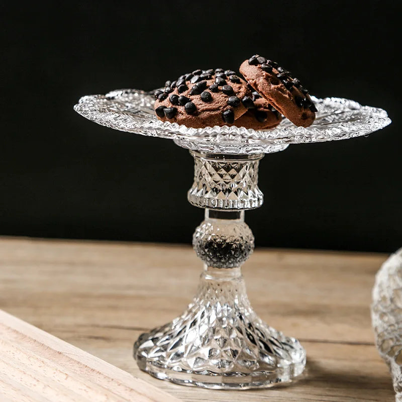Présentoir Gâteau Cristal Verre
