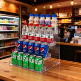 Présentoir Boissons Acrylique Multi-Niveaux