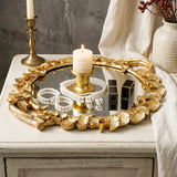 Plateau Miroir Ginkgo Décoratif Mariage
