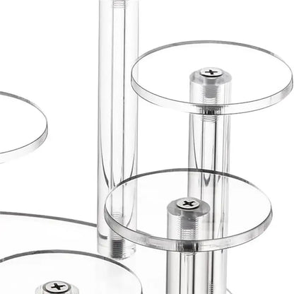Présentoir Acrylique Rond 10 Étages Cupcake Buffet