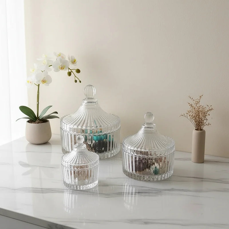 Bocal à Bonbons Mariage en Verre