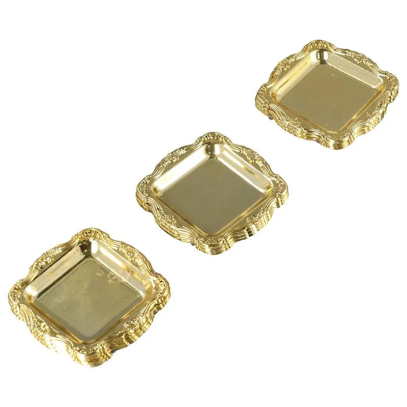 Plateau Mini Lot de 10 Doré Argenté
