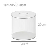 Présentoir Gâteau Acrylique Rond Socle Transparent – set buffet événement chic et moderne