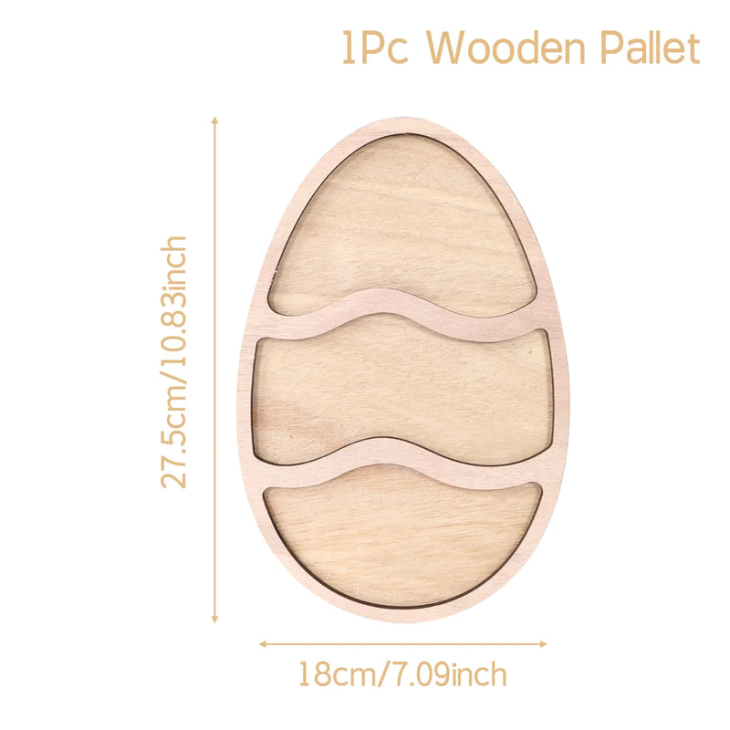 Plateau Bois Lapin Pâques