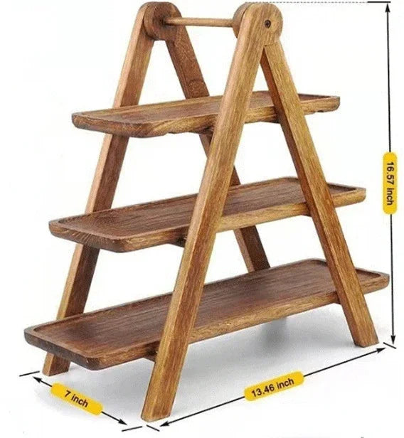Présentoir Buffet à Étages en Bois