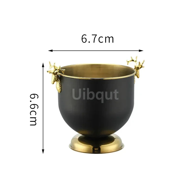Seau à Champagne Inox Tête Tigre