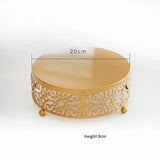 Présentoir Gâteau Rond Métal Mariage Buffet – élément déco fête prénatale