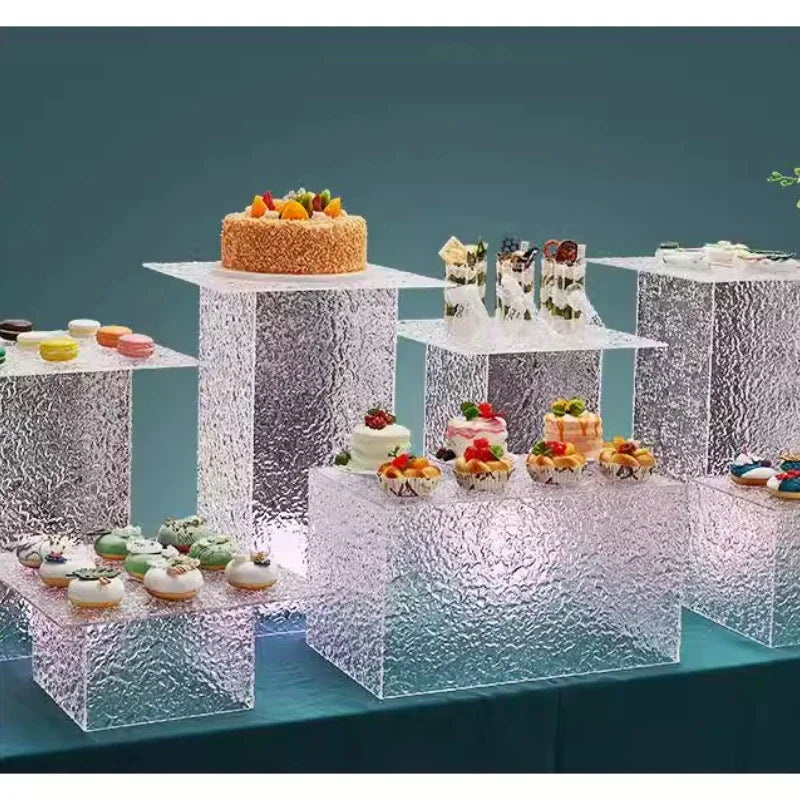 Présentoir Buffet Acrylique Colonnes Mariage